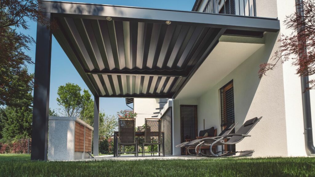 beautiful pergola inspired by architectural style