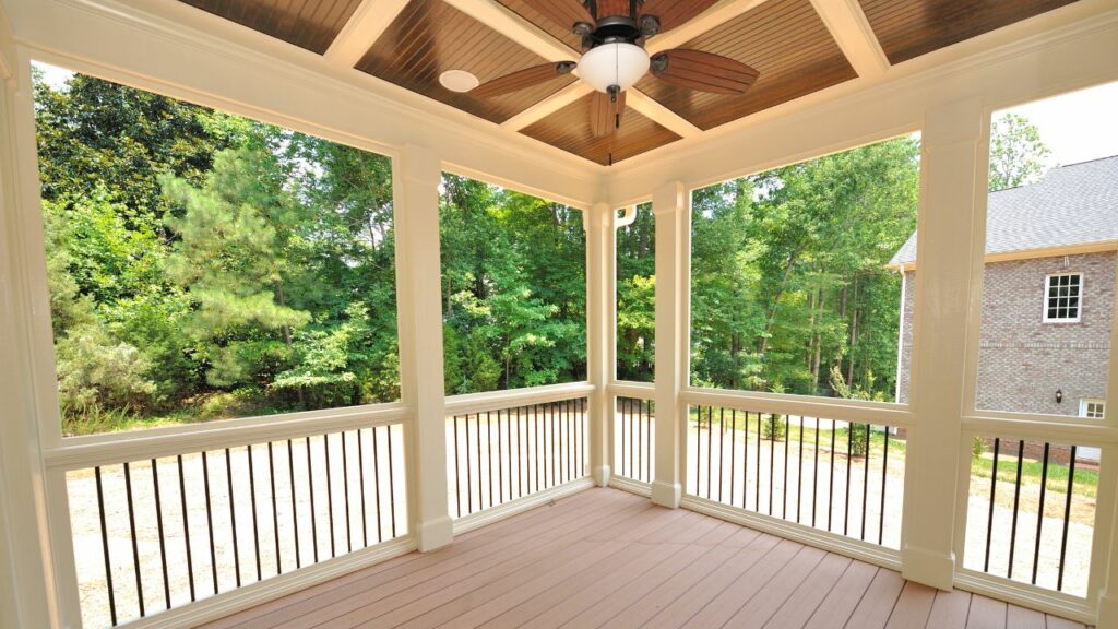 newly built patio with beautiful finish