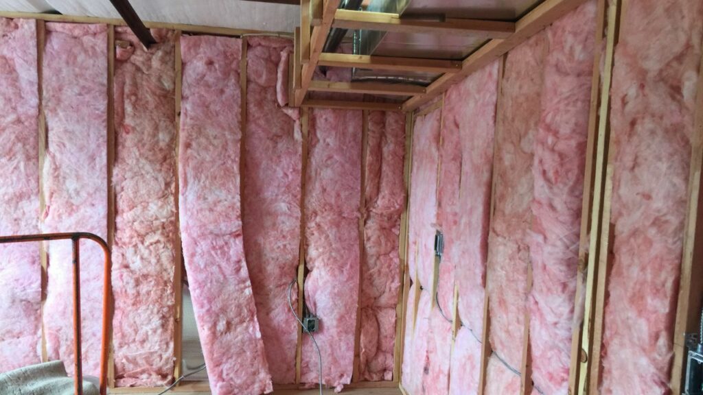 insulation installed
