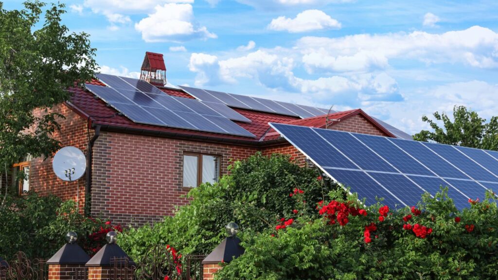 sustainable solar powered house